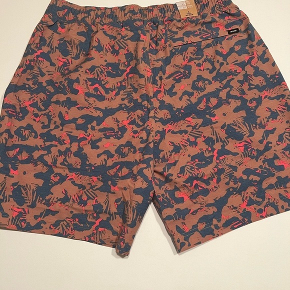NWT prAna Metric E-Waist Shorts Mens Size Large XL Fresca Camo 8” No Liner (D4) - Picture 6 of 8